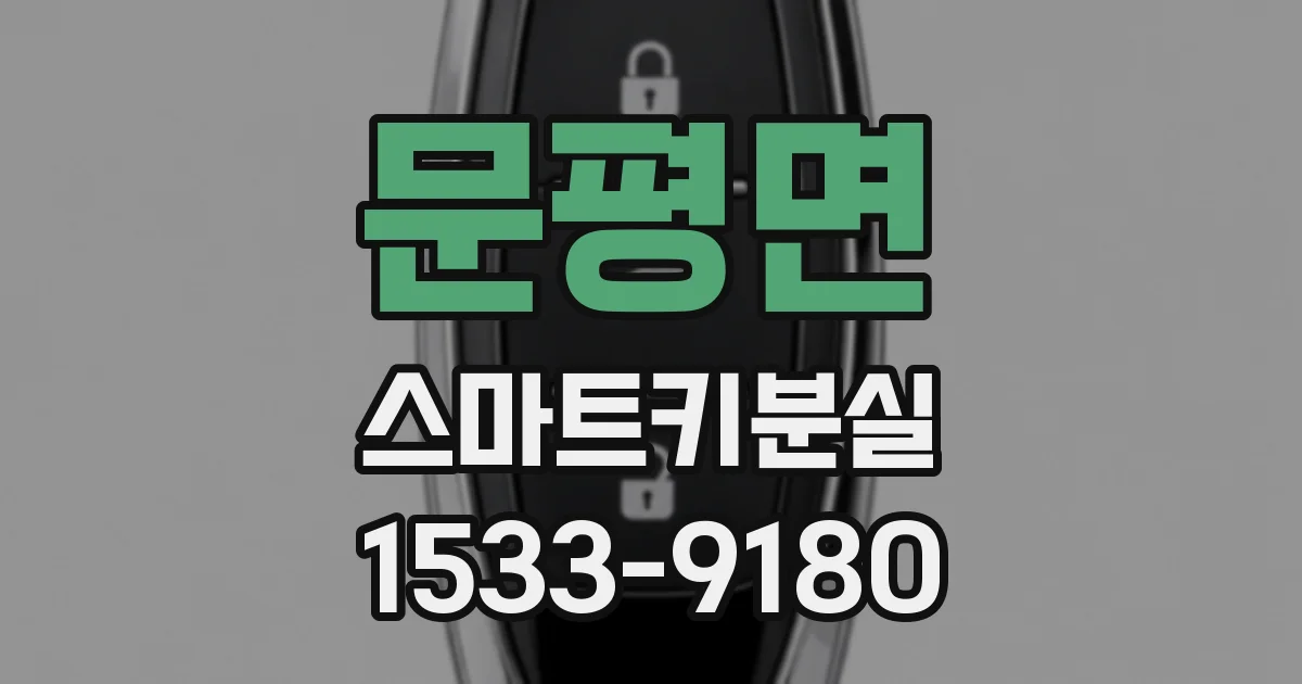 문평면 스마트키분실