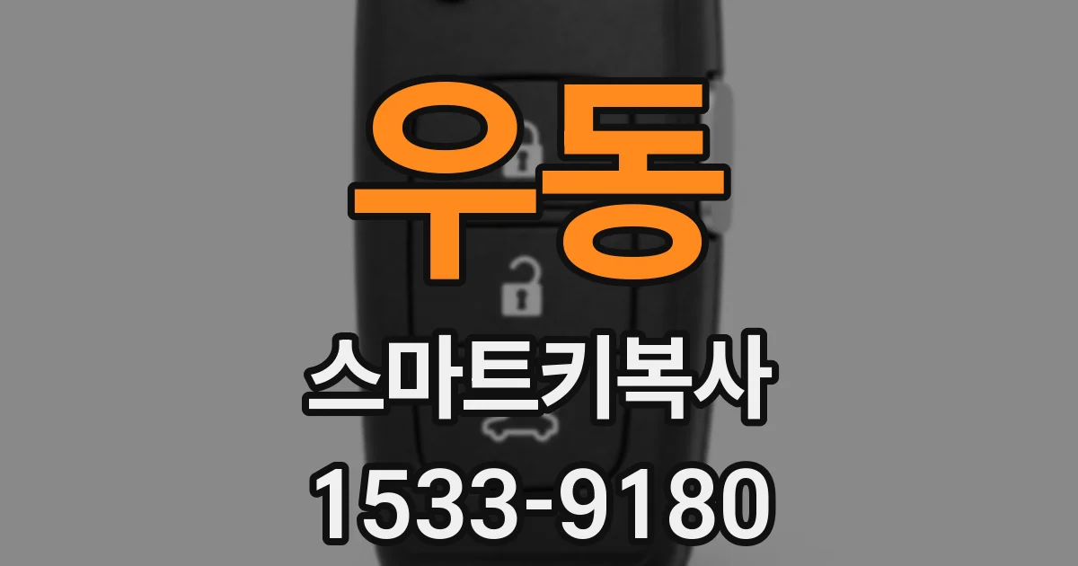 우동 스마트키복사