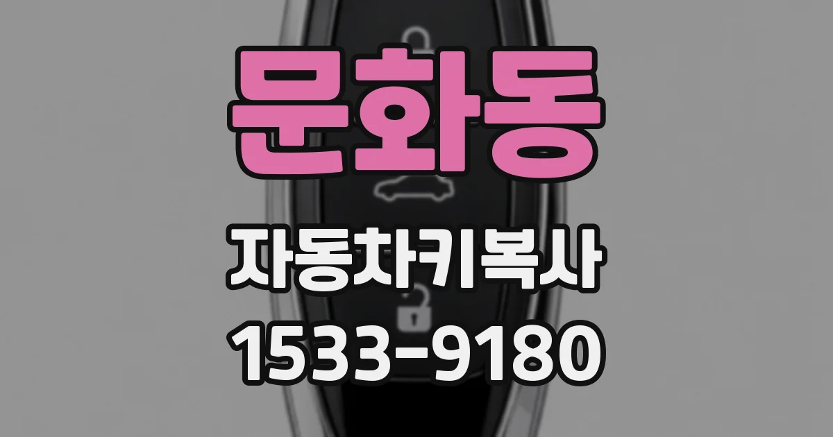 문화동 자동차키복사