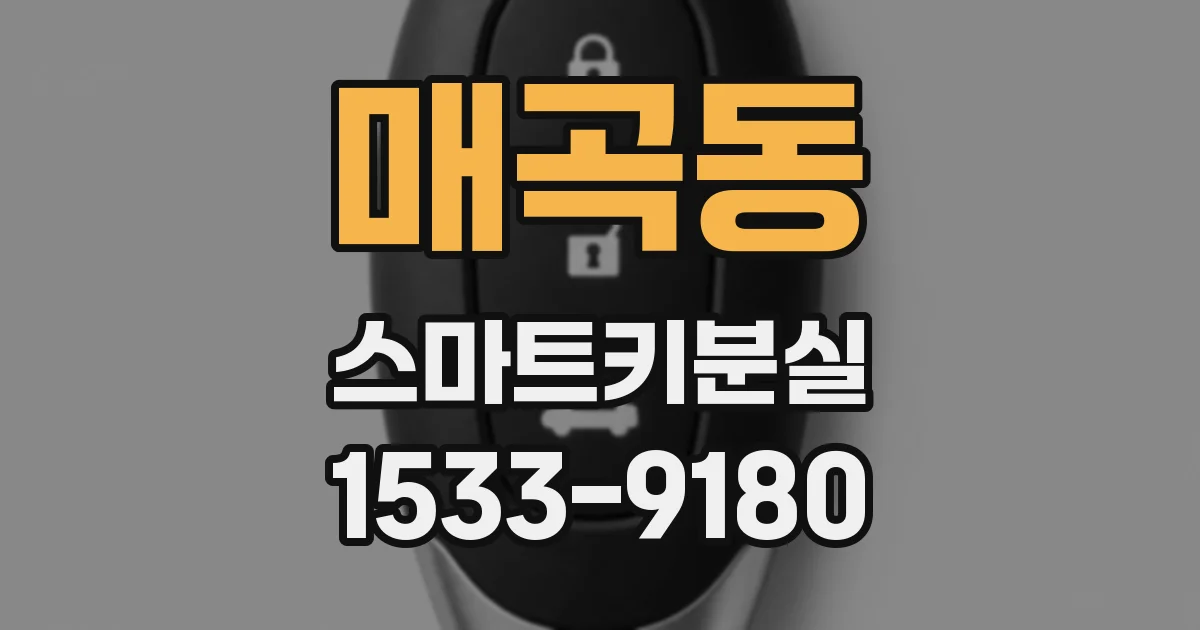 매곡동 스마트키분실