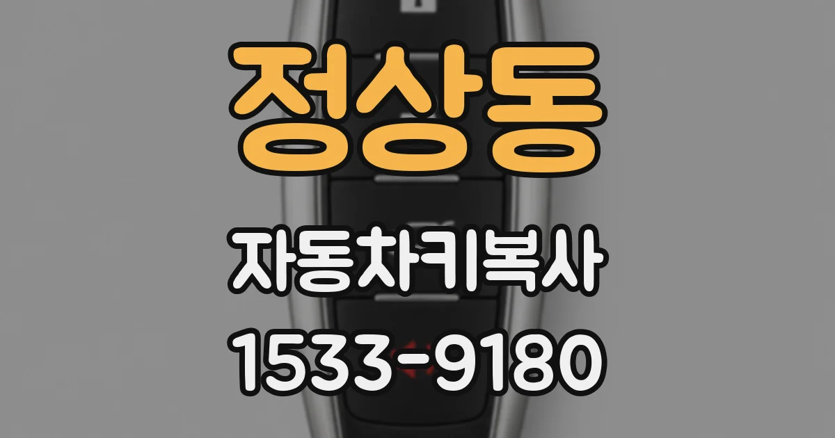 정상동 자동차키복사