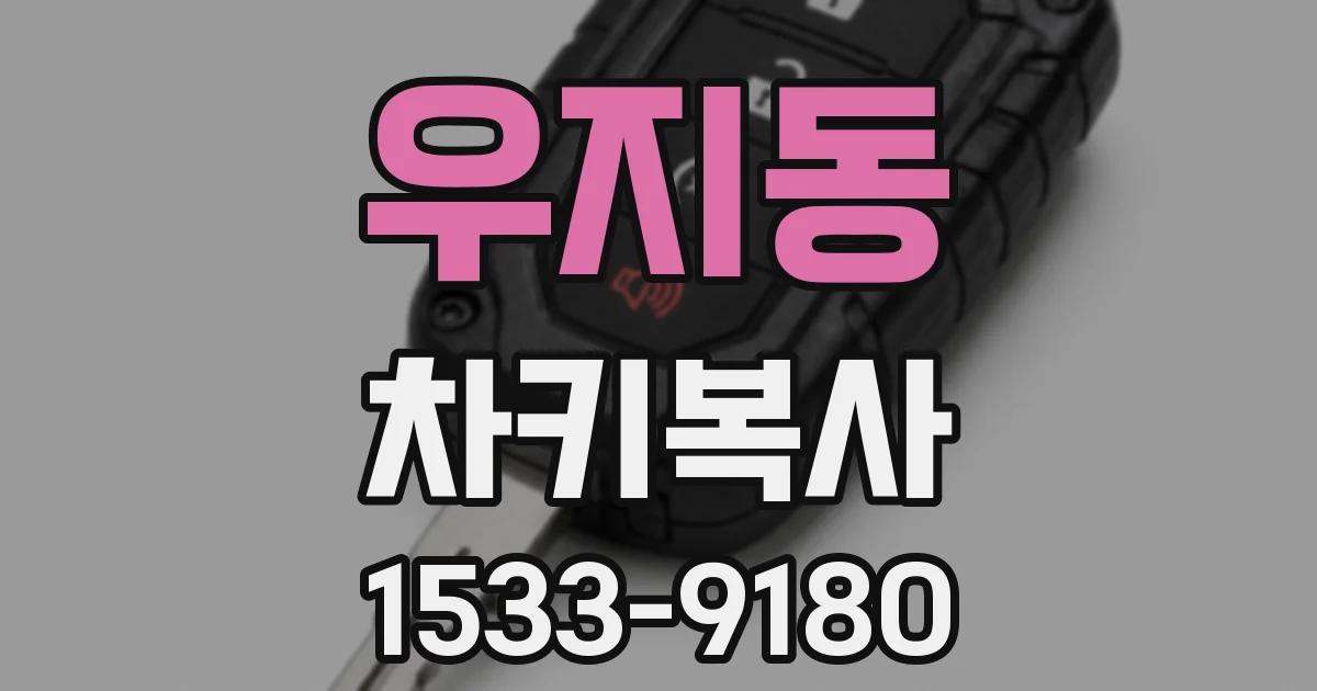 우지동 차키복사