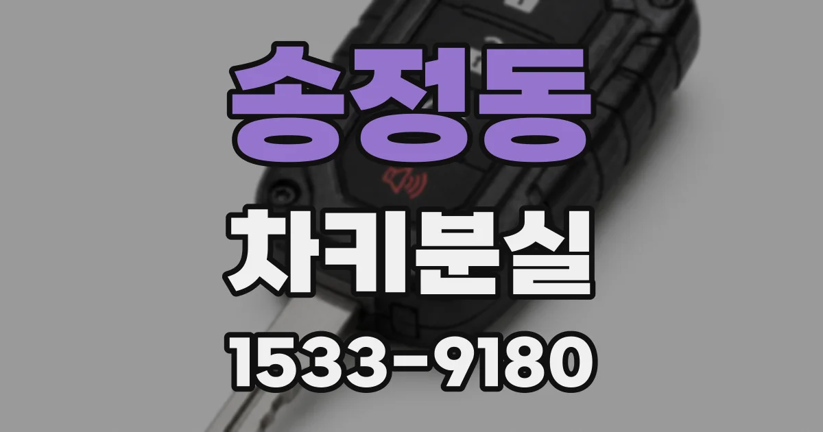 송정동 차키분실