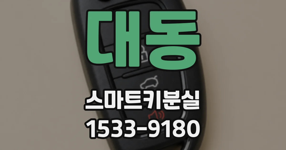 대동 스마트키분실