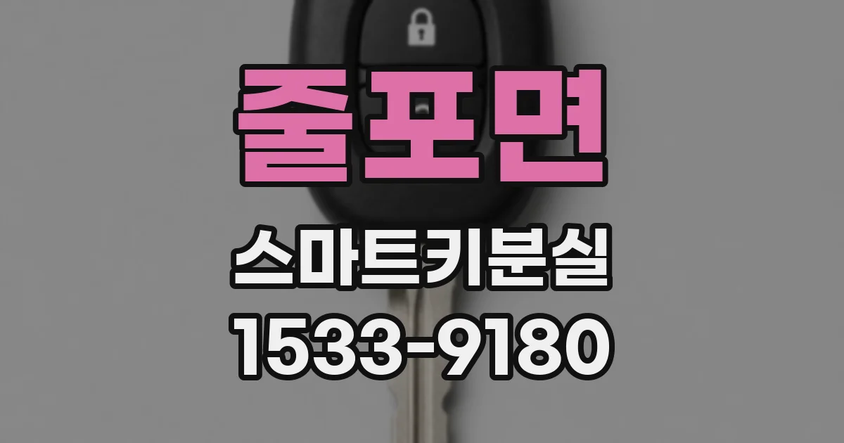 줄포면 스마트키분실