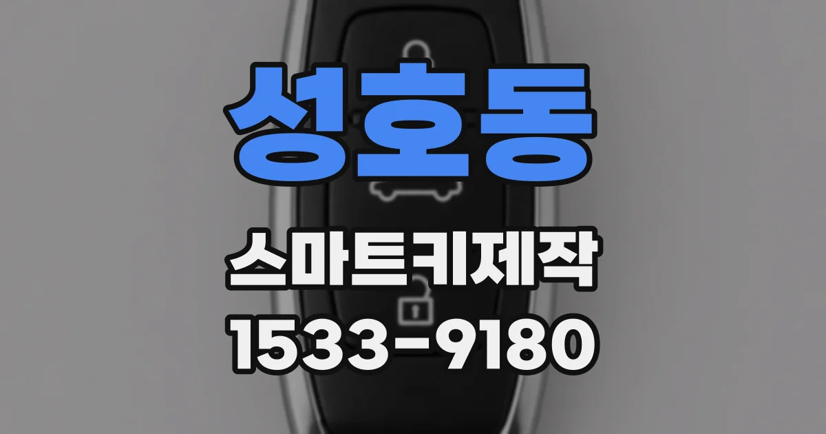 성호동 스마트키제작