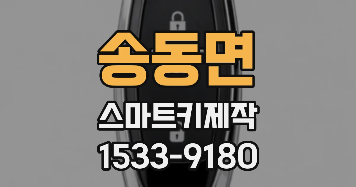 송동면 스마트키제작