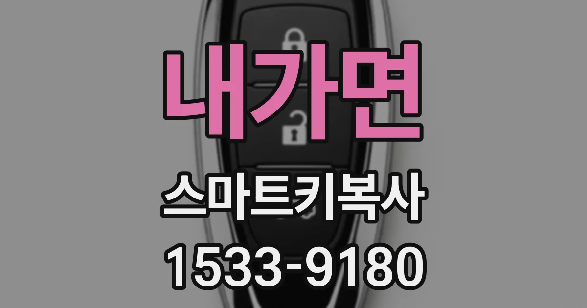 내가면 스마트키복사