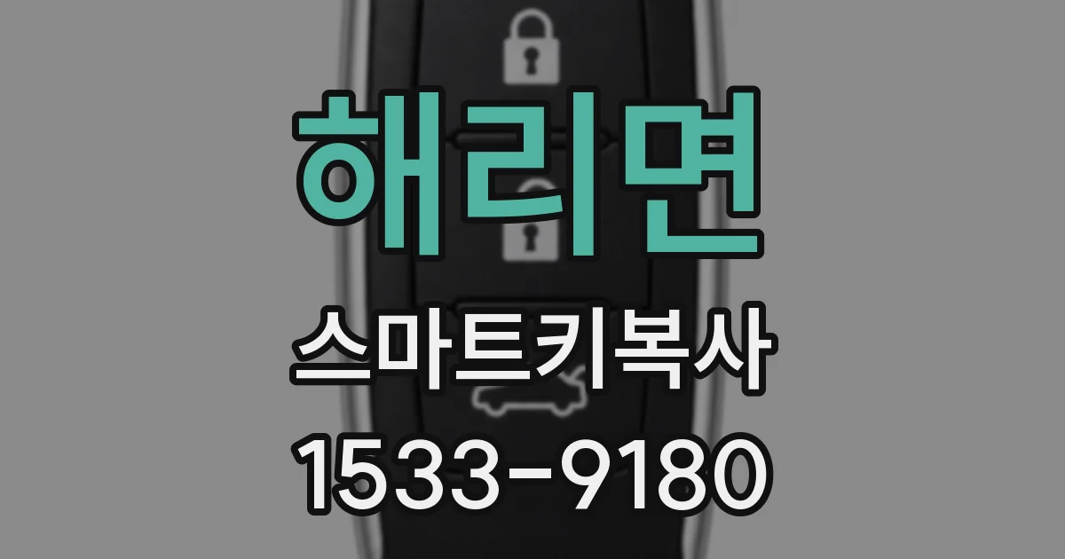 해리면 스마트키복사