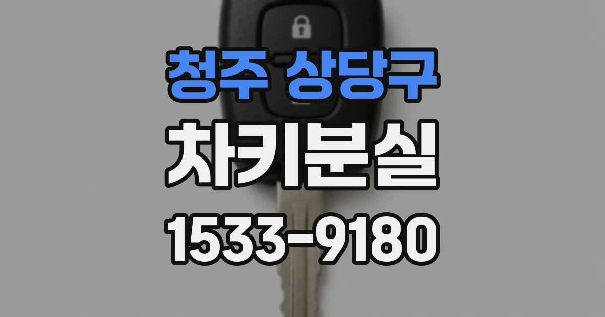 청주 상당구 차키분실