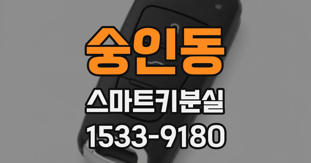 숭인동 스마트키분실