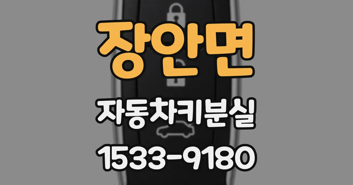 장안면 자동차키분실