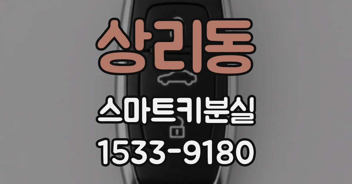 상리동 스마트키분실