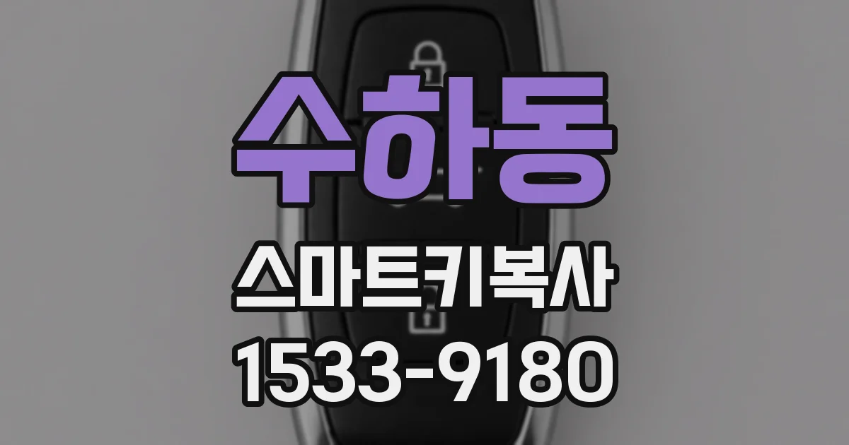 수하동 스마트키복사