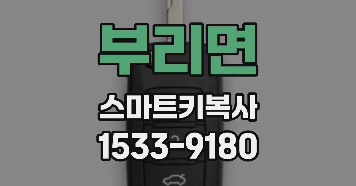 부리면 스마트키복사