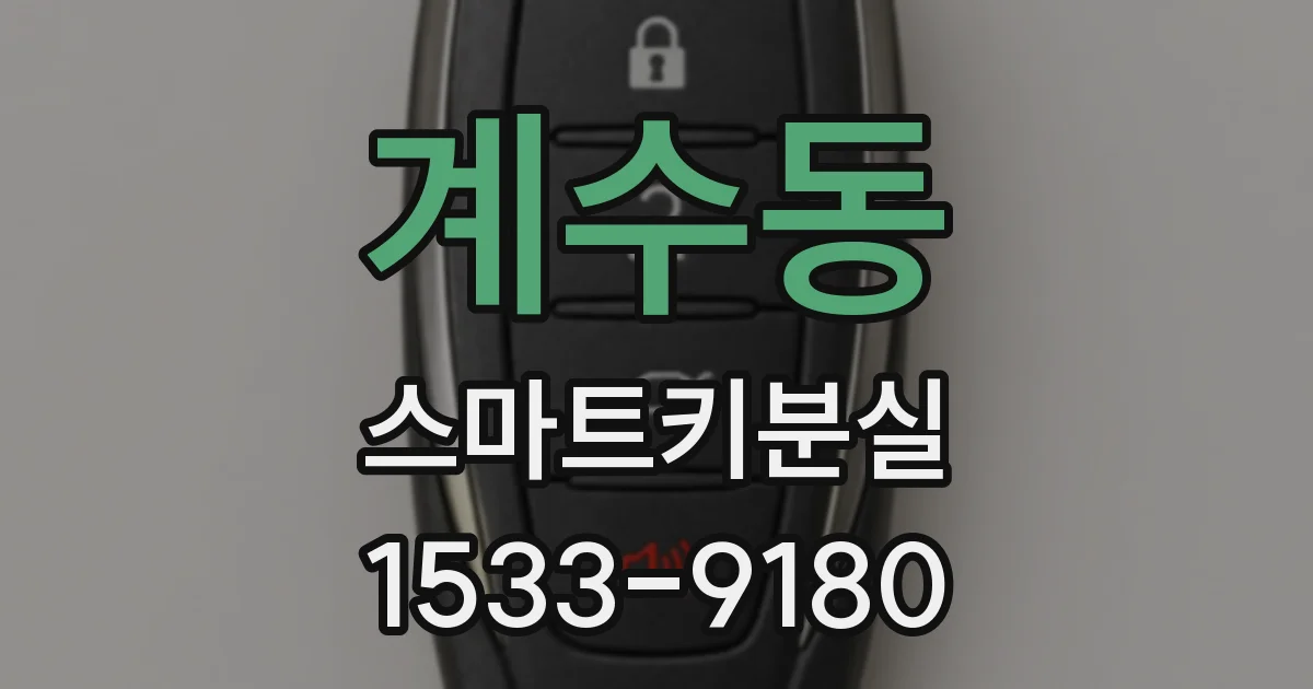 계수동 스마트키분실