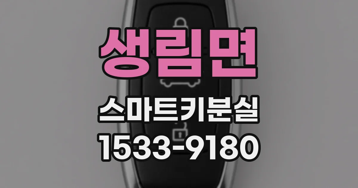 생림면 스마트키분실