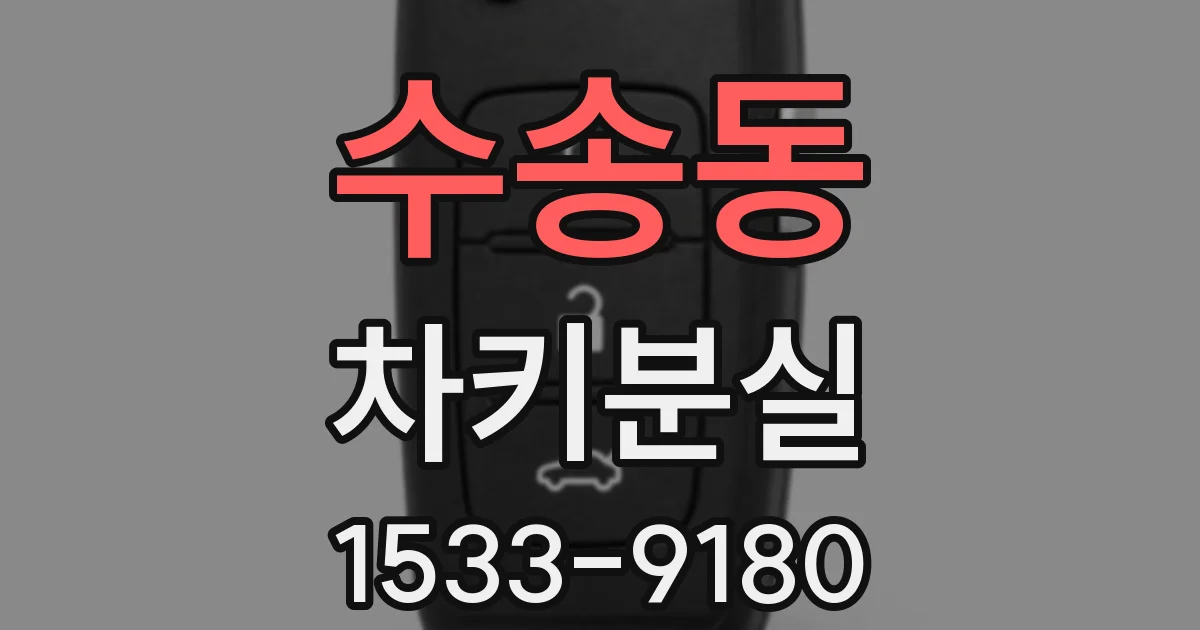수송동 차키분실