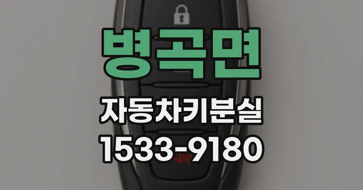 병곡면 자동차키분실