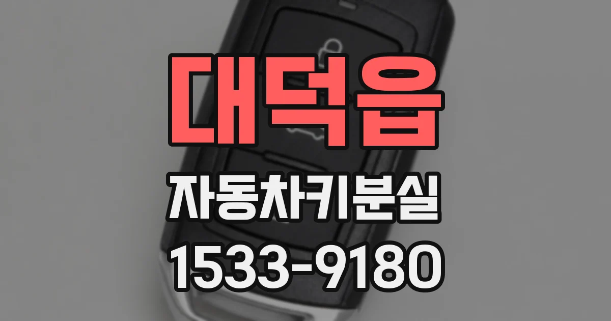 대덕읍 자동차키분실