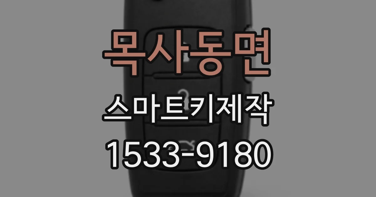 목사동면 스마트키제작