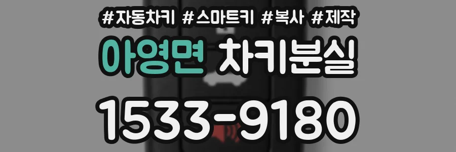 아영면 차키분실