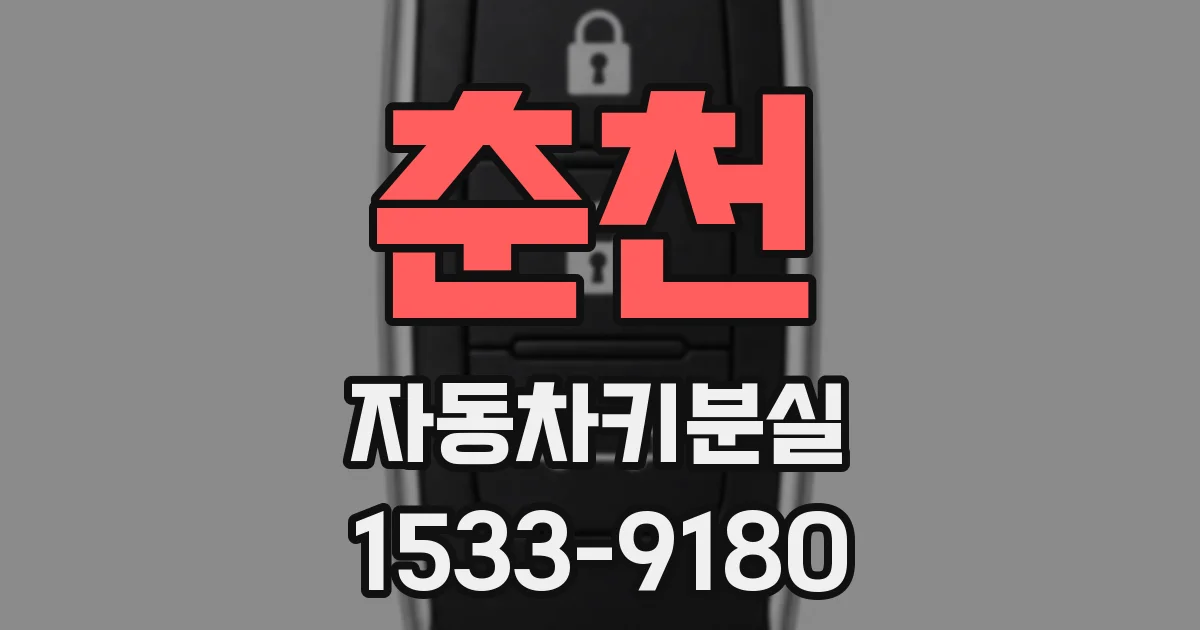 춘천 자동차키분실