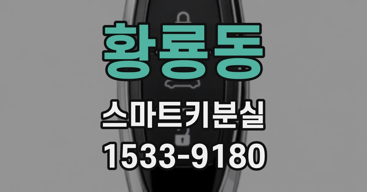 황룡동 스마트키분실