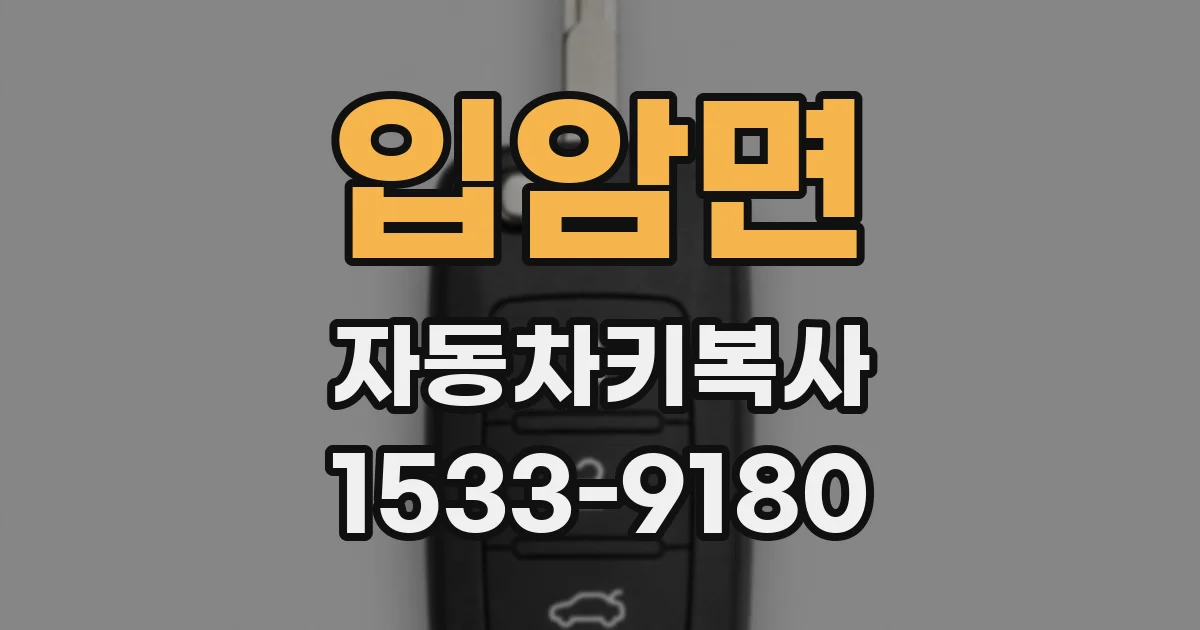 입암면 자동차키복사