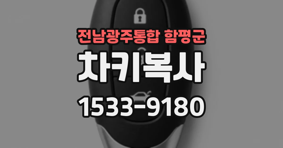 전남광주통합 함평군 차키복사