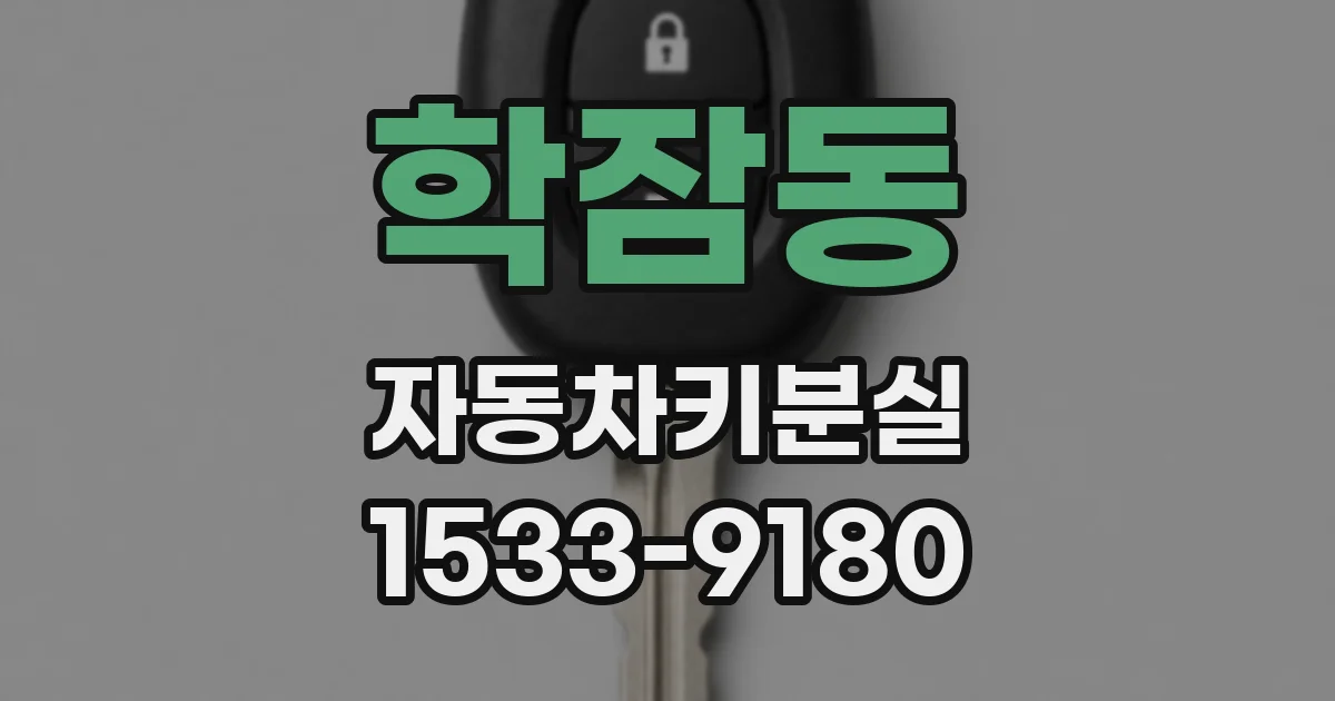 학잠동 자동차키분실