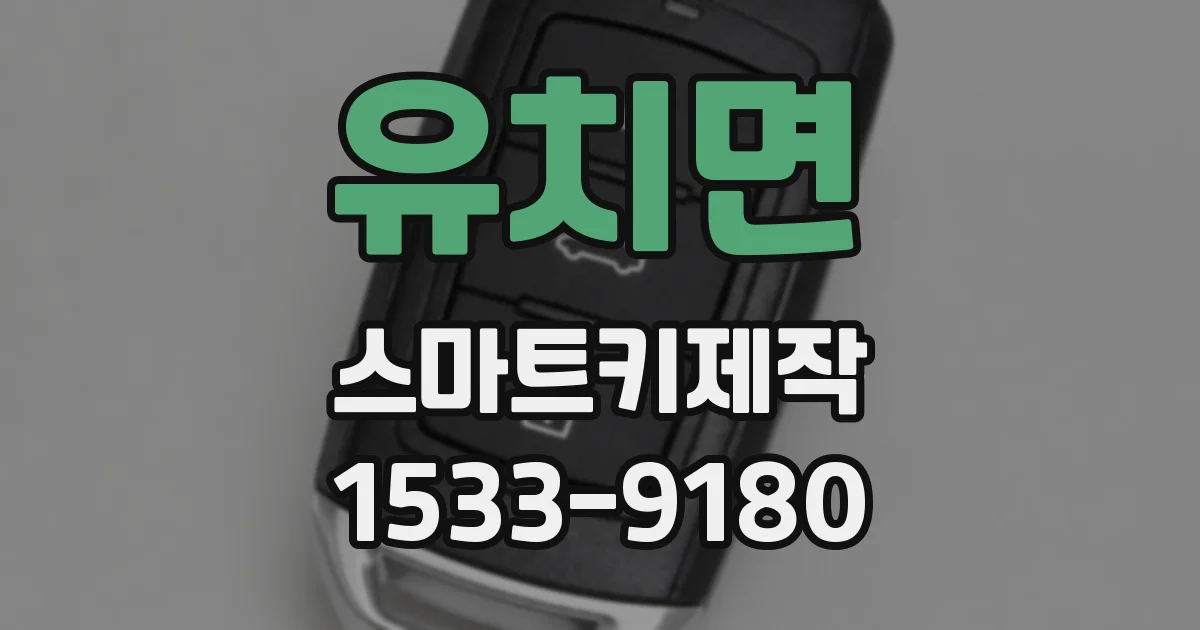 유치면 스마트키제작