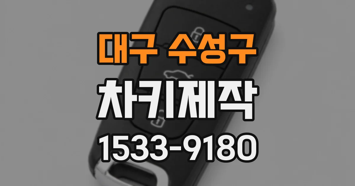 대구 수성구 차키제작