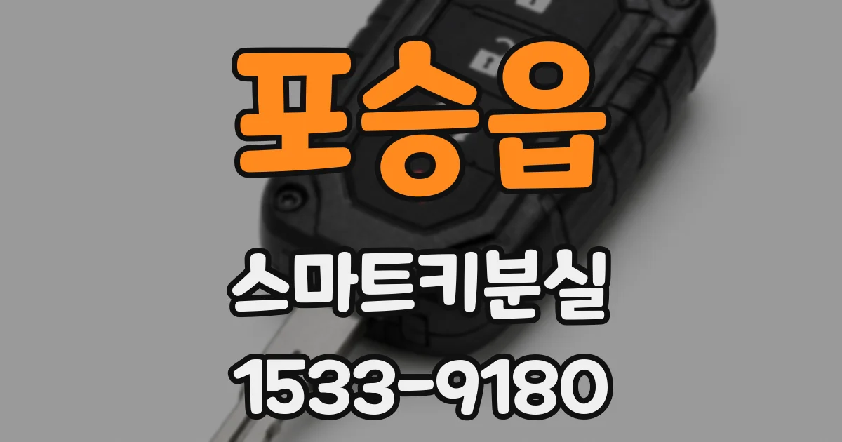 포승읍 스마트키분실
