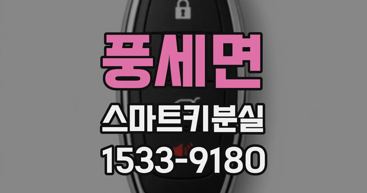 풍세면 스마트키분실