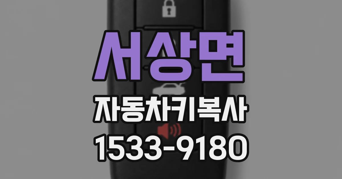 서상면 자동차키복사