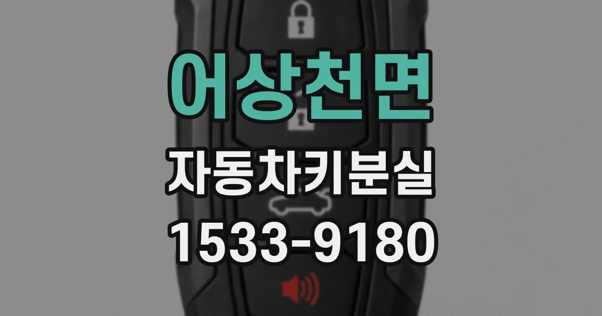 어상천면 자동차키분실