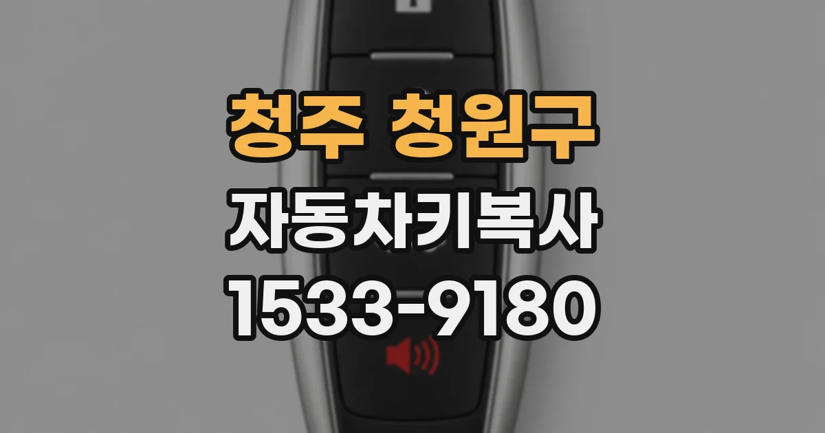 청주 청원구 자동차키복사