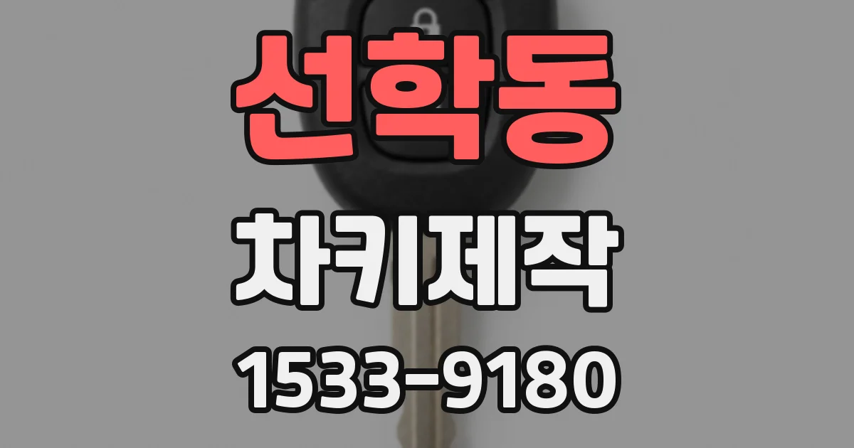 선학동 차키제작