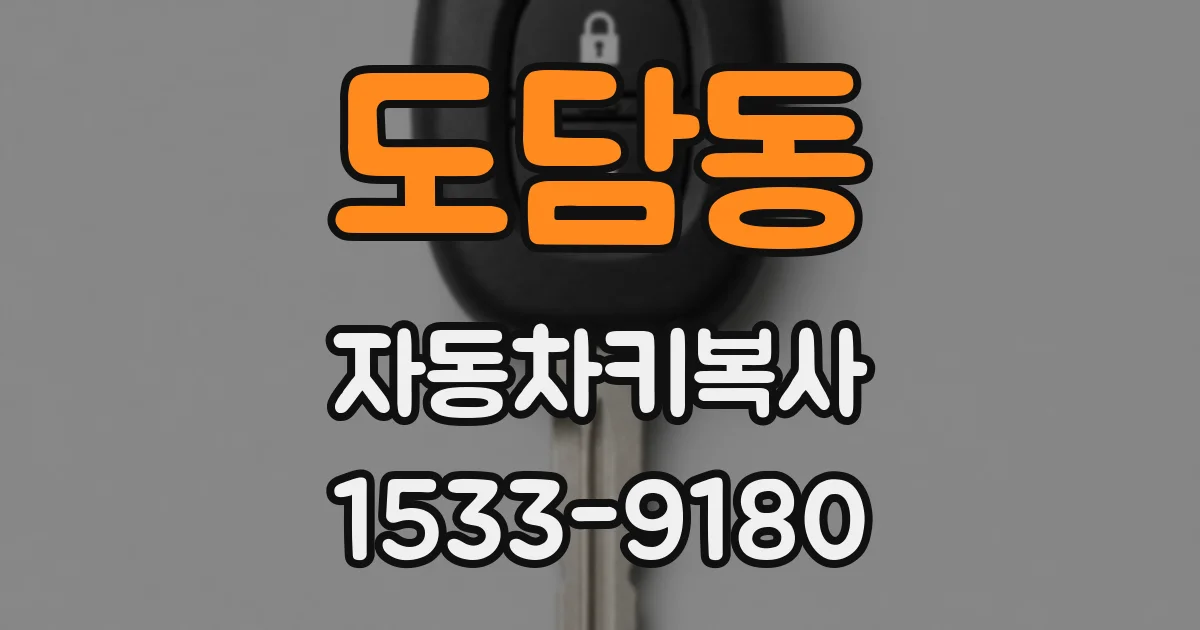 도담동 자동차키복사