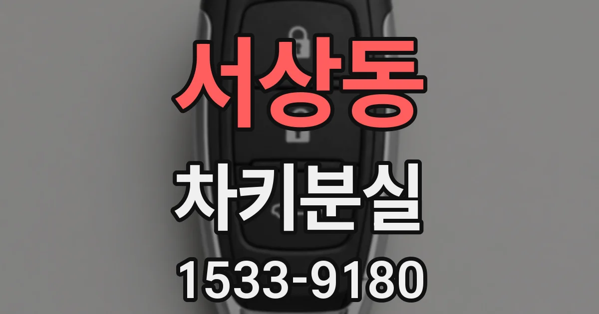 서상동 차키분실
