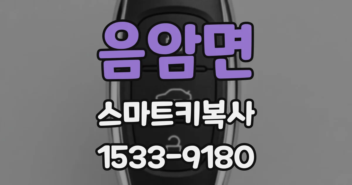 음암면 스마트키복사