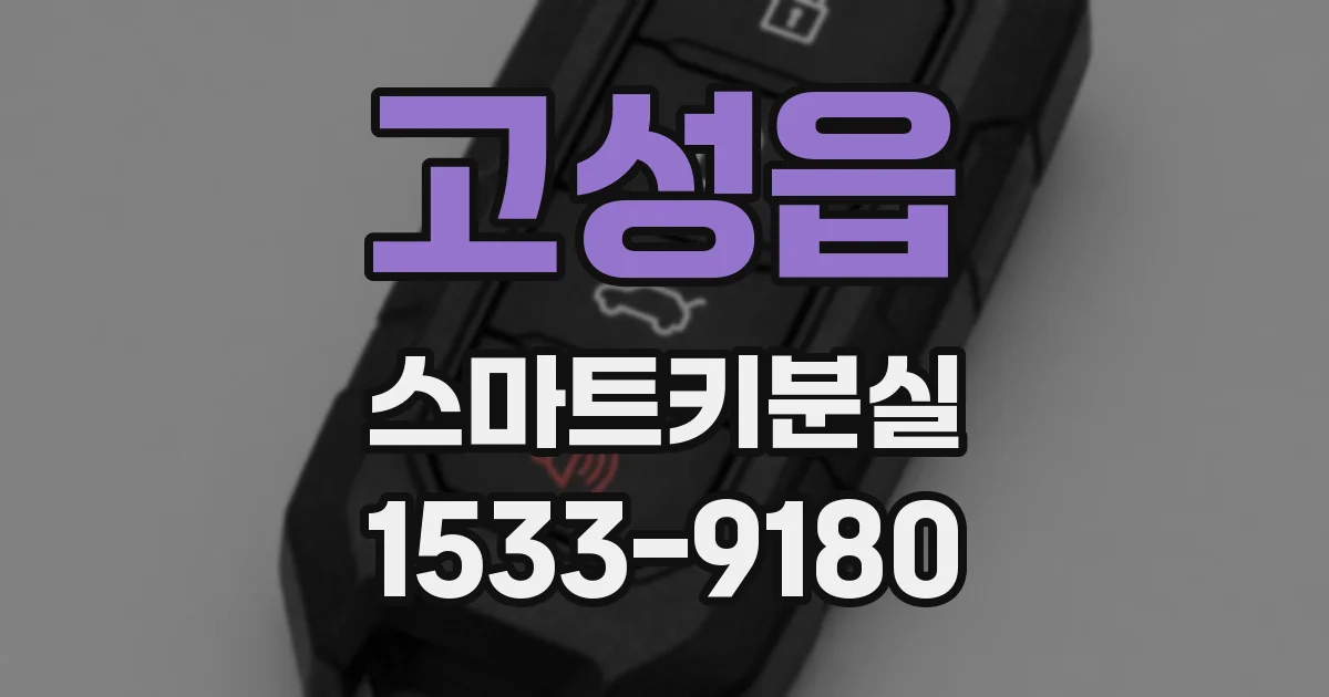 고성읍 스마트키분실