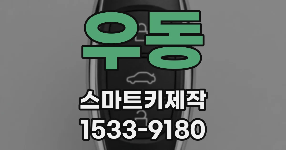 우동 스마트키제작