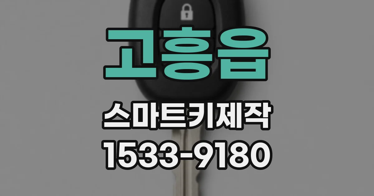 고흥읍 스마트키제작