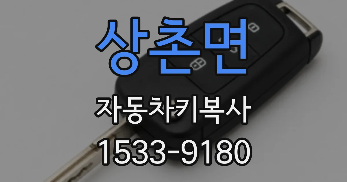 상촌면 자동차키복사
