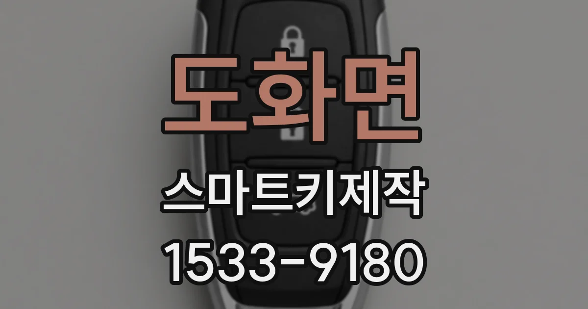 도화면 스마트키제작