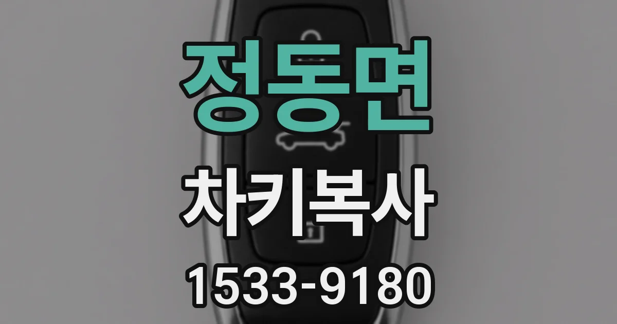 정동면 차키복사