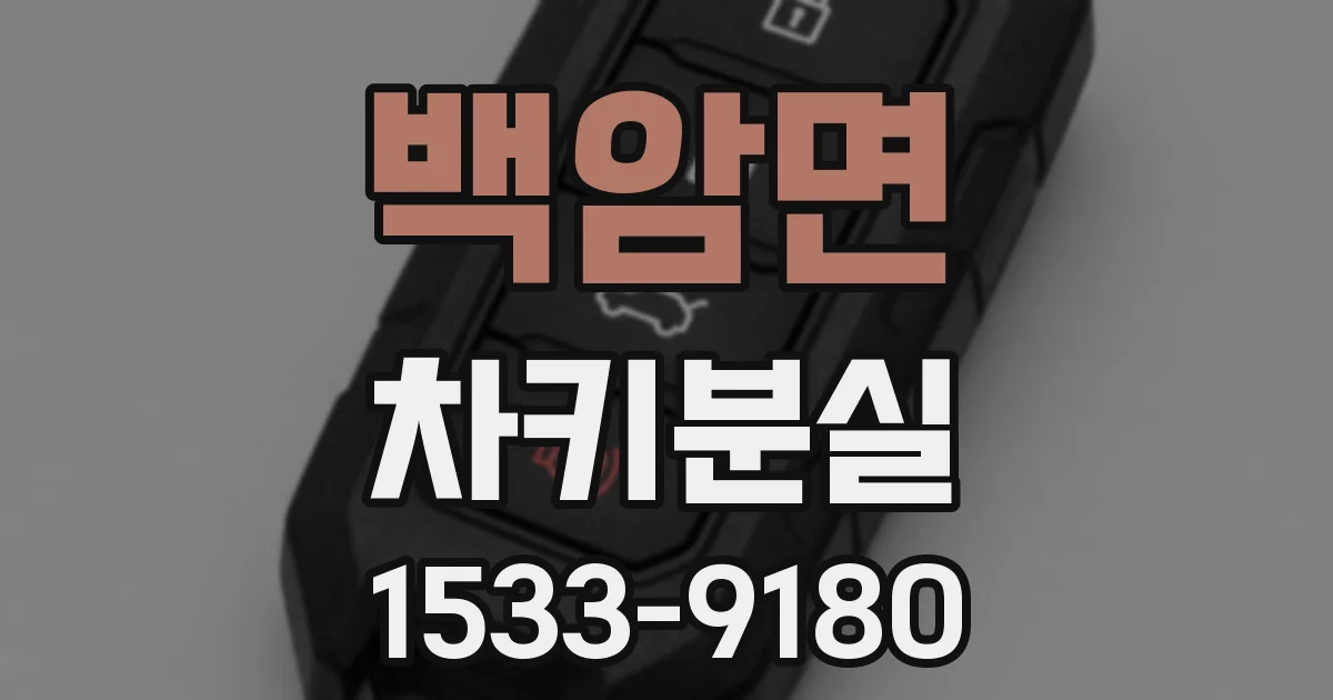 백암면 차키분실