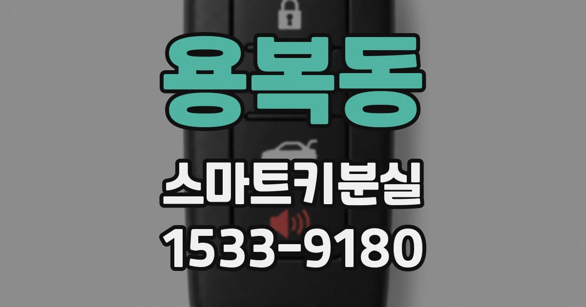 용복동 스마트키분실